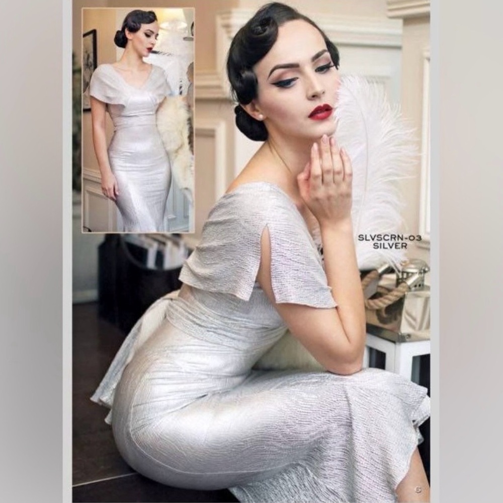 Stop Staring! Silver Screen Dress – Size XL (NWT)